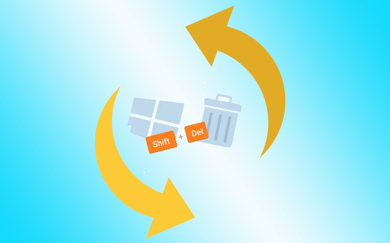 comment restaurer shift fichiers supprimés