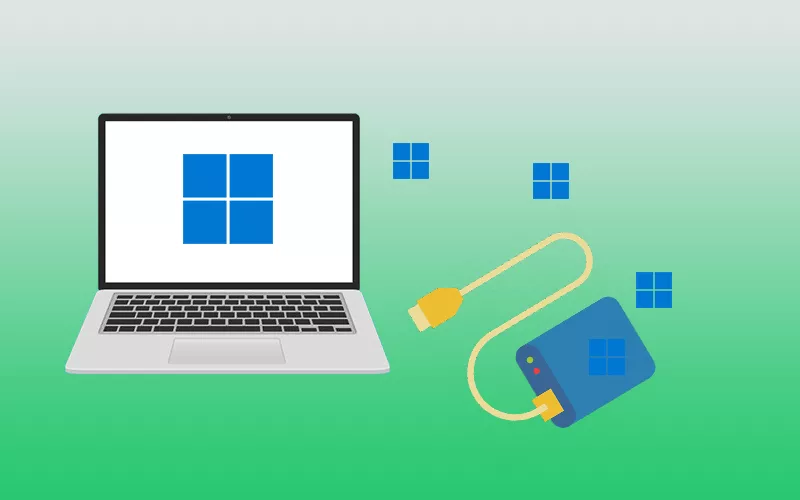 sauvegarde windows 11 sur disque externe