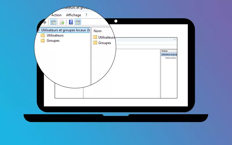utilisateurs et groupes locaux dans windows 10