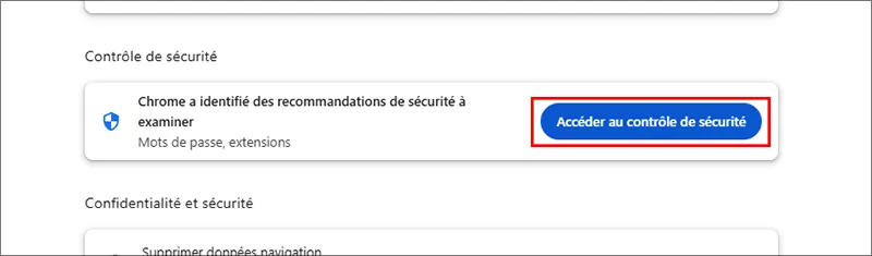cliquez vérifiez maintenant