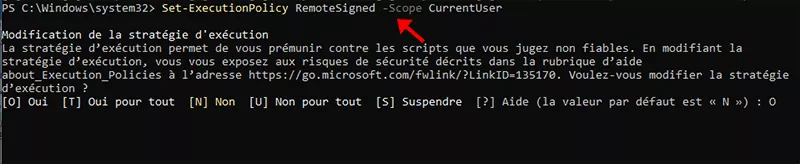 définir la politique