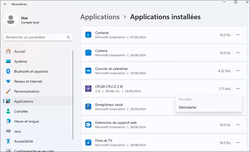 libérer de l'espace de stockage