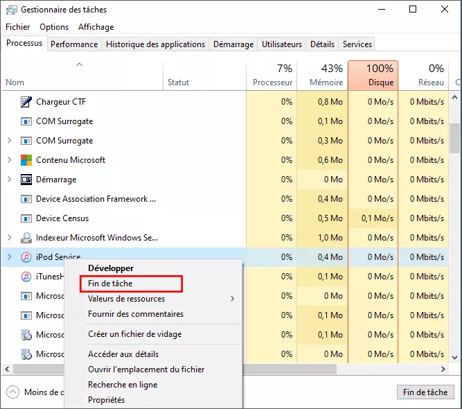 mettre fin à une tâche inutile